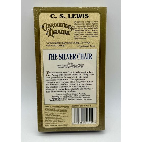 C.S. Lewis The‎ Chronicles of Narnia, The Silver Chair Factory Sealed VHS tape - Picture 2 of 2